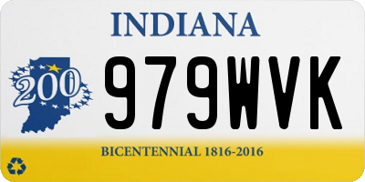 IN license plate 979WVK