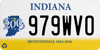 IN license plate 979WVO