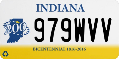 IN license plate 979WVV