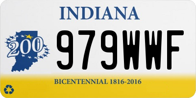 IN license plate 979WWF
