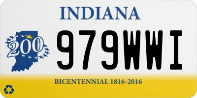 IN license plate 979WWI