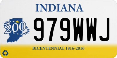 IN license plate 979WWJ