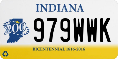 IN license plate 979WWK