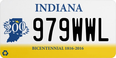 IN license plate 979WWL