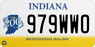 IN license plate 979WWO