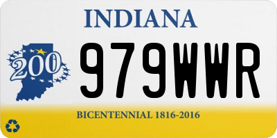 IN license plate 979WWR