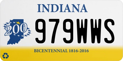 IN license plate 979WWS
