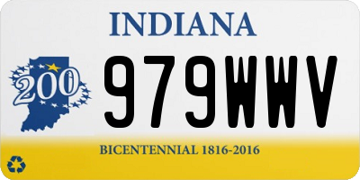 IN license plate 979WWV