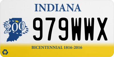 IN license plate 979WWX