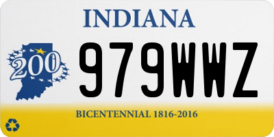 IN license plate 979WWZ