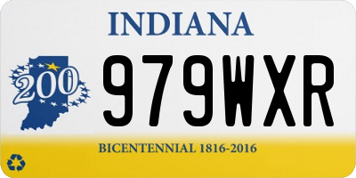 IN license plate 979WXR