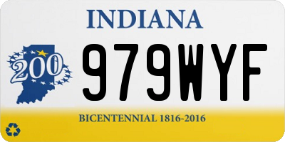 IN license plate 979WYF