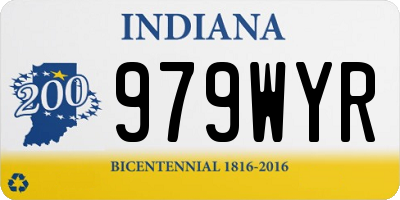 IN license plate 979WYR