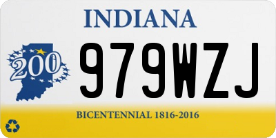 IN license plate 979WZJ