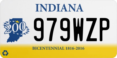 IN license plate 979WZP