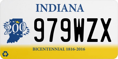 IN license plate 979WZX