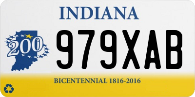 IN license plate 979XAB