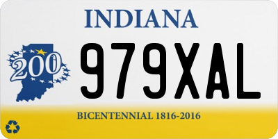 IN license plate 979XAL