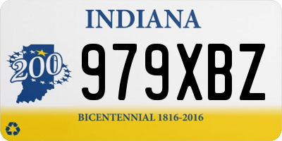 IN license plate 979XBZ