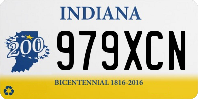 IN license plate 979XCN