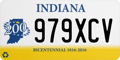 IN license plate 979XCV