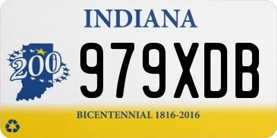 IN license plate 979XDB