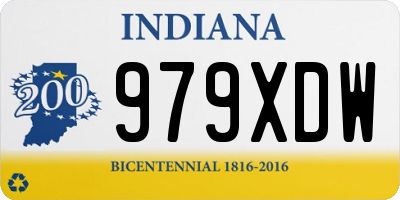IN license plate 979XDW