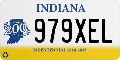 IN license plate 979XEL