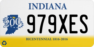 IN license plate 979XES