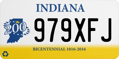 IN license plate 979XFJ