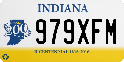 IN license plate 979XFM