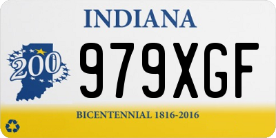 IN license plate 979XGF