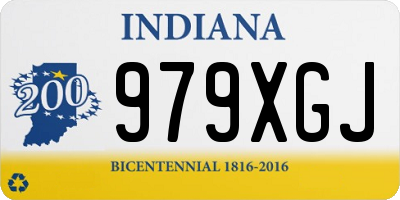 IN license plate 979XGJ
