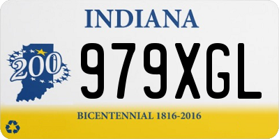 IN license plate 979XGL