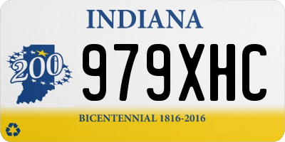 IN license plate 979XHC
