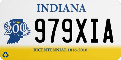 IN license plate 979XIA