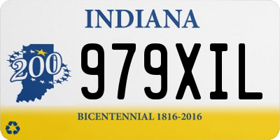 IN license plate 979XIL