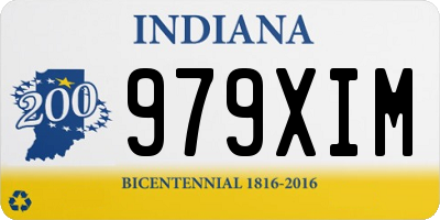 IN license plate 979XIM