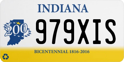 IN license plate 979XIS
