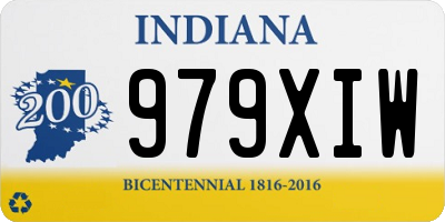 IN license plate 979XIW
