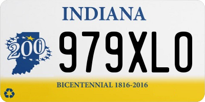 IN license plate 979XLO
