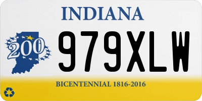 IN license plate 979XLW