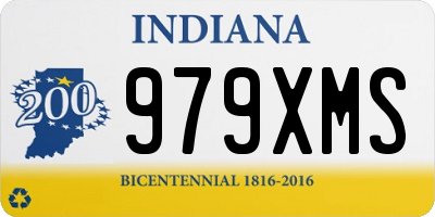 IN license plate 979XMS