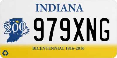 IN license plate 979XNG