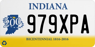 IN license plate 979XPA