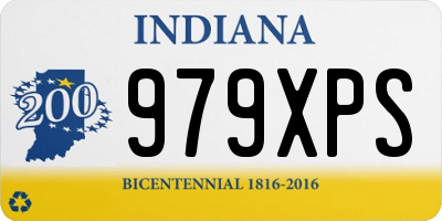 IN license plate 979XPS