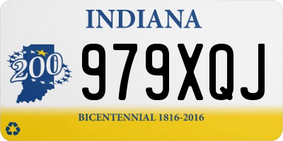 IN license plate 979XQJ