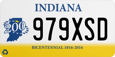 IN license plate 979XSD