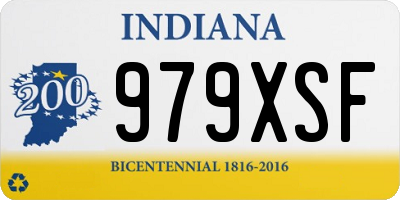 IN license plate 979XSF
