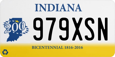 IN license plate 979XSN